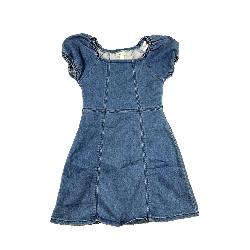 Derek Heart Girl's Stretch Denim Dress Size 10/12 Preppy Western Cowgirl Country